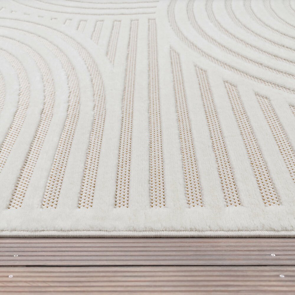 Teppich In & Outdoor - Toscana Japandi Creme Teppich In & Outdoor - Toscana Japandi Creme