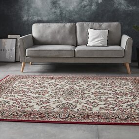 Klassischer Teppich - Oriental Rot / Creme Klassischer Teppich - Oriental Rot / Creme