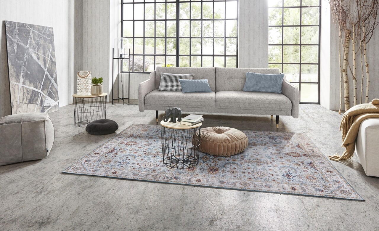 Vintage -Teppich - Oriental Vivana Hellblau Vintage -Teppich - Oriental Vivana Hellblau