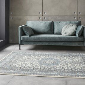 Klassischer Teppich - Parun Blau/crème Klassischer Teppich - Parun Blau/crème