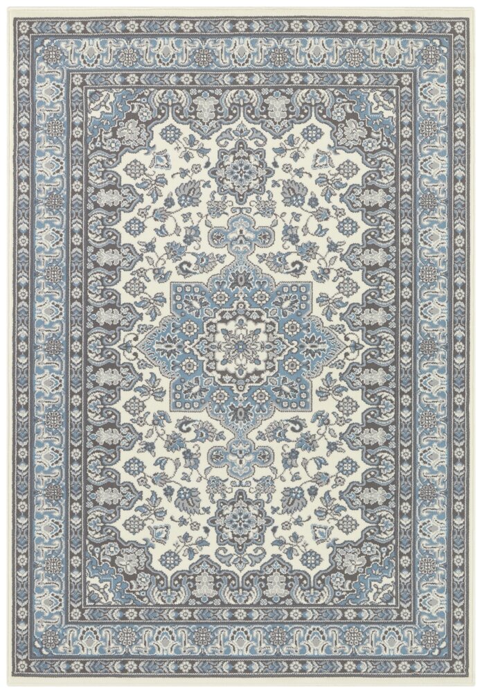 Klassischer Teppich - Parun Blau/crème Klassischer Teppich - Parun Blau/crème