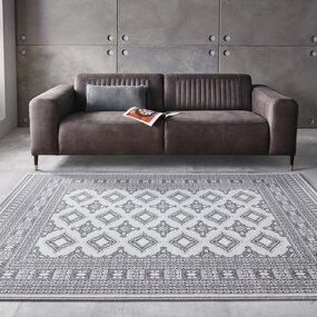 Klassischer Teppich - Kurzflor - Buchara - Grau Klassischer Teppich - Kurzflor - Buchara - Grau