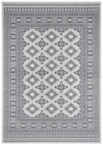 Klassischer Teppich - Kurzflor - Buchara - Grau