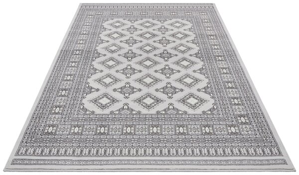 Klassischer Teppich - Kurzflor - Buchara - Grau