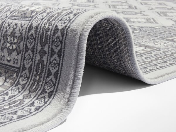 Klassischer Teppich - Kurzflor - Buchara - Grau