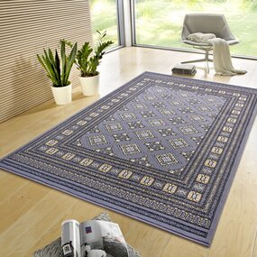 Klassischer Teppich - Kurzflor - Buchara - Mirkan Grau Klassischer Teppich - Kurzflor - Buchara - Mirkan Grau