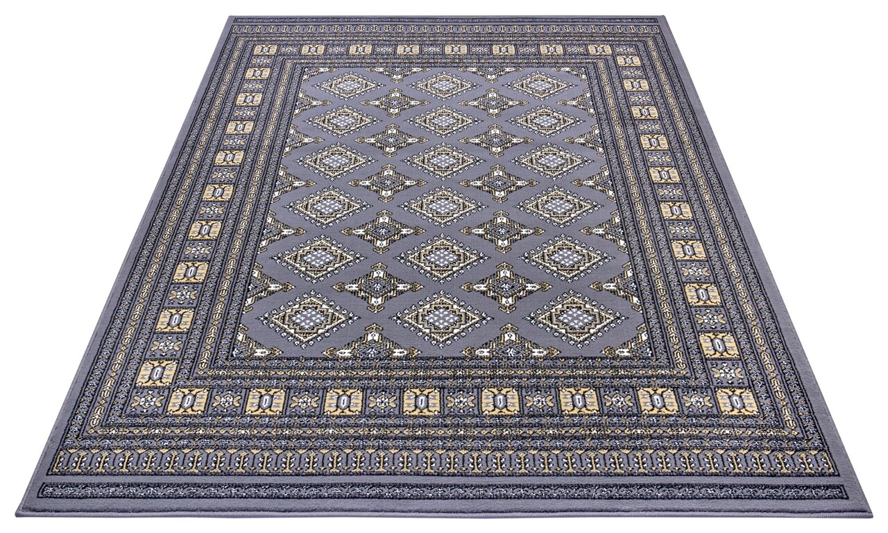 Klassischer Teppich - Kurzflor - Buchara - Mirkan Grau