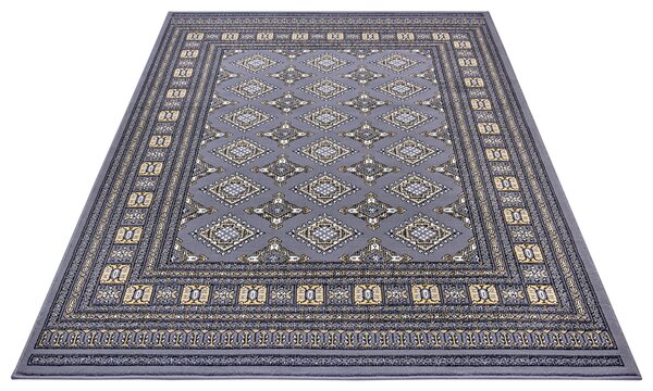 Klassischer Teppich - Kurzflor - Buchara - Mirkan Grau