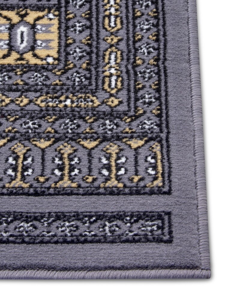 Klassischer Teppich - Kurzflor - Buchara - Mirkan Grau