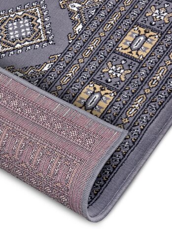 Klassischer Teppich - Kurzflor - Buchara - Mirkan Grau
