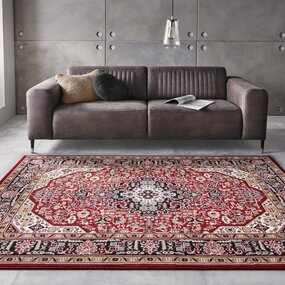 Klassischer Teppich - Kurzflor - Isfahan - Rot Klassischer Teppich - Kurzflor - Isfahan - Rot