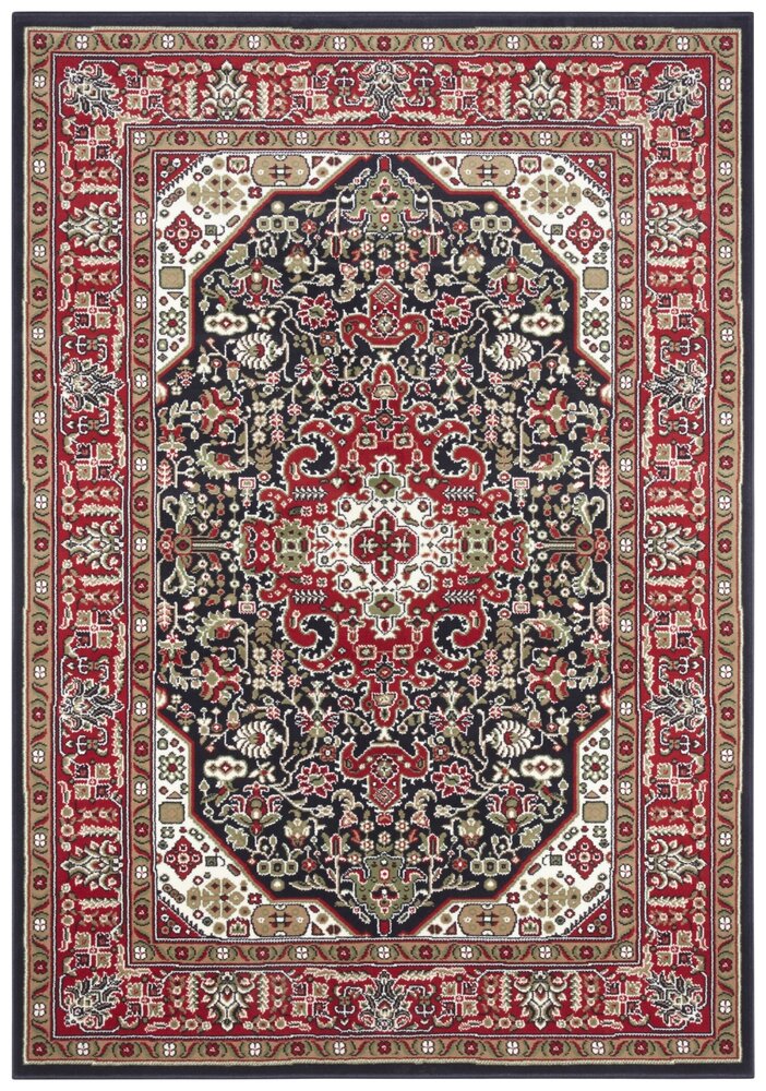Klassischer Teppich - Kurzflor - Isfahan - Marineblau Klassischer Teppich - Kurzflor - Isfahan - Marineblau