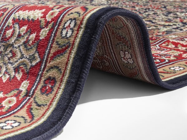 Klassischer Teppich - Kurzflor - Isfahan - Marineblau Klassischer Teppich - Kurzflor - Isfahan - Marineblau