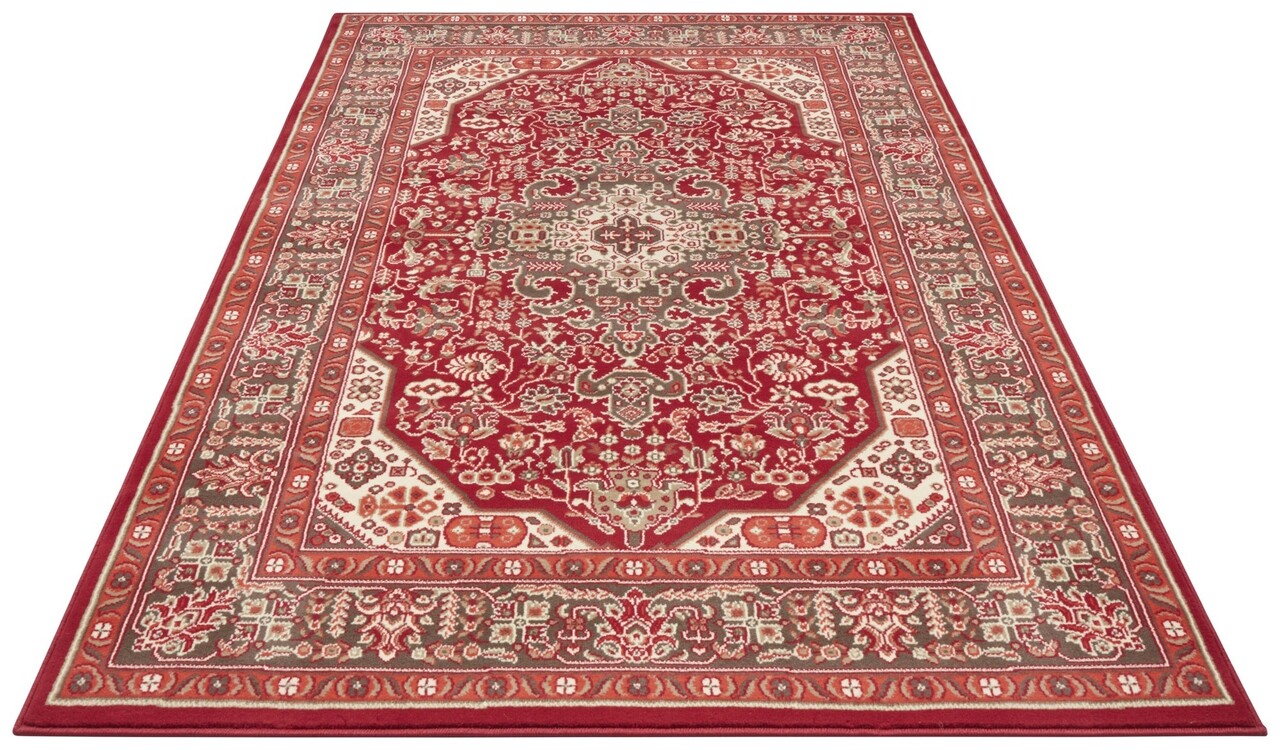 Klassischer Teppich - Kurzflor - Isfahan - Rot Klassischer Teppich - Kurzflor - Isfahan - Rot