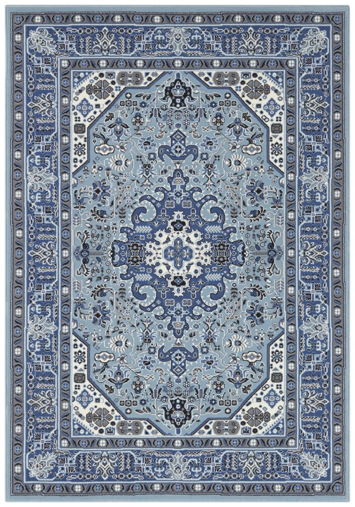 Klassischer Teppich - Kurzflor - Isfahan - Blau Klassischer Teppich - Kurzflor - Isfahan - Blau