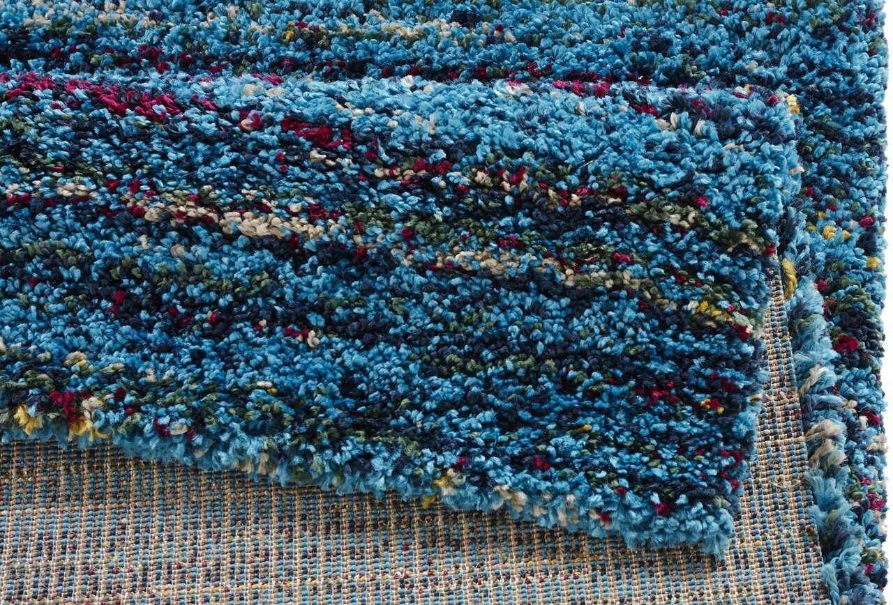 Hochflorteppich - Nomadic Chic Blau/multi Hochflorteppich - Nomadic Chic Blau/multi