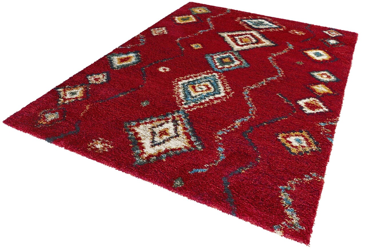 Hochflorteppich - Nomadic Bohemian Rot/multi Hochflorteppich - Nomadic Bohemian Rot/multi