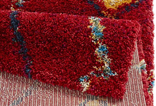 Hochflorteppich - Nomadic Bohemian Rot/multi Hochflorteppich - Nomadic Bohemian Rot/multi