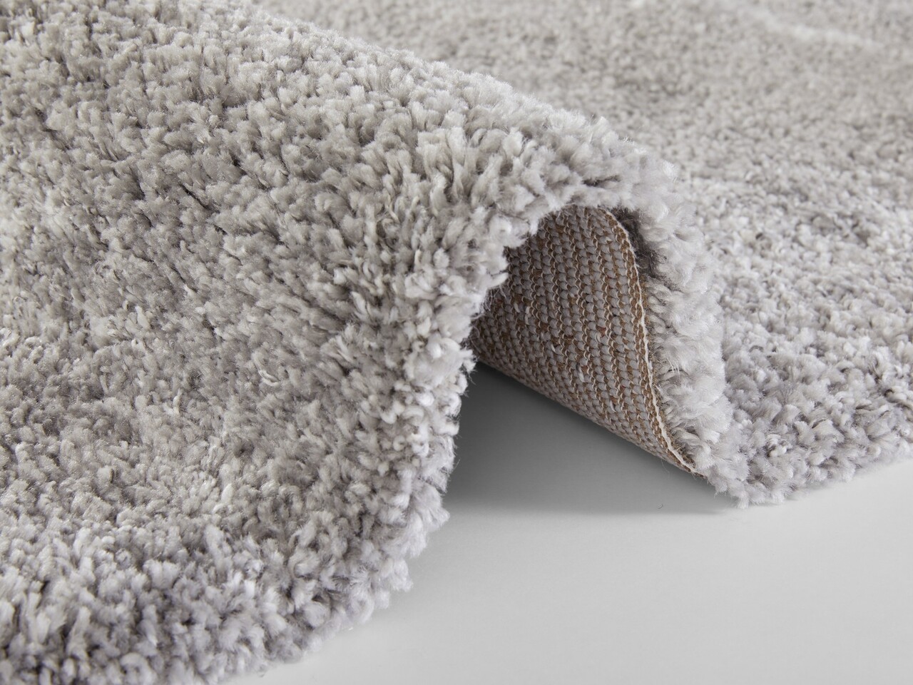 Hochflorteppich - Marmor Design - Grau / Creme Hochflorteppich - Marmor Design - Grau / Creme