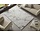 Hochflorteppich - Marmor Design - Creme/Grau