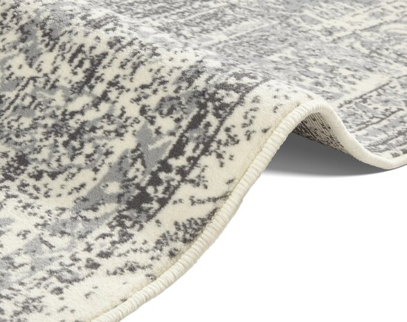 Vintage Kurzflor - Plume - Creme/Grau Vintage Kurzflor - Plume - Creme/Grau