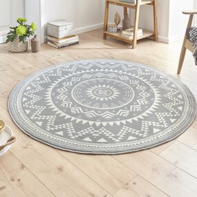 Rund Kurzflor - Valencia - Grau Rund Kurzflor - Valencia - Grau