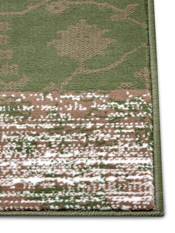 Vintage Teppich - Gloria Patchwork Grün/Beige Vintage Teppich - Gloria Patchwork Grün/Beige