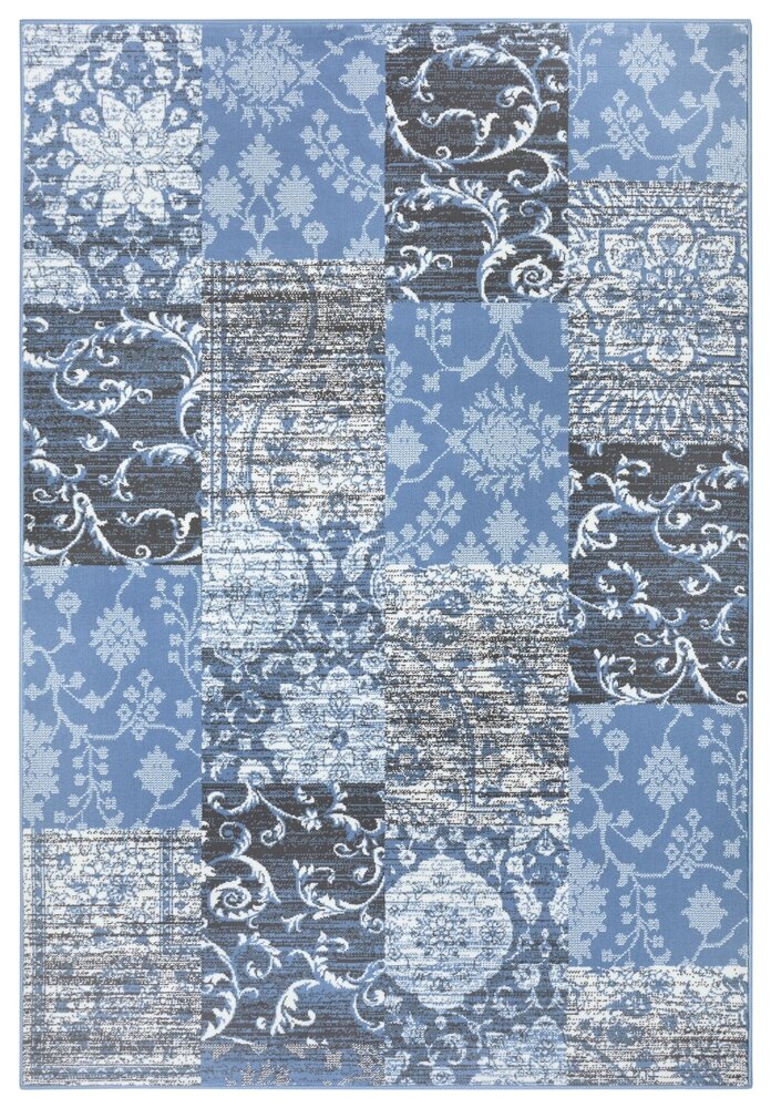 Vintage Teppich - Gloria Patchwork Blau Vintage Teppich - Gloria Patchwork Blau