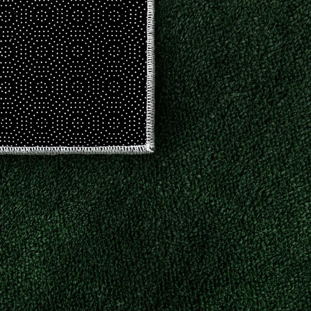 Rund waschbarer Teppich - Malaga Grün Rund waschbarer Teppich - Malaga Grün