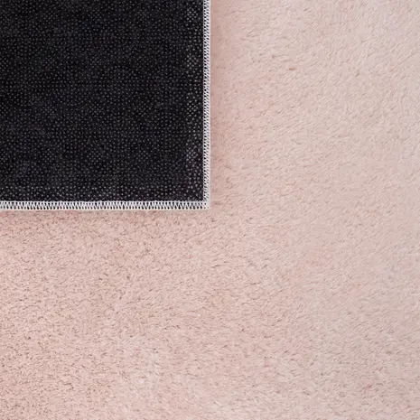 Rund waschbarer Teppich - Malaga Rosa Rund waschbarer Teppich - Malaga Rosa