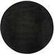 Rund abwaschbarer Teppich - Malaga Schwarz Rund abwaschbarer Teppich - Malaga Schwarz
