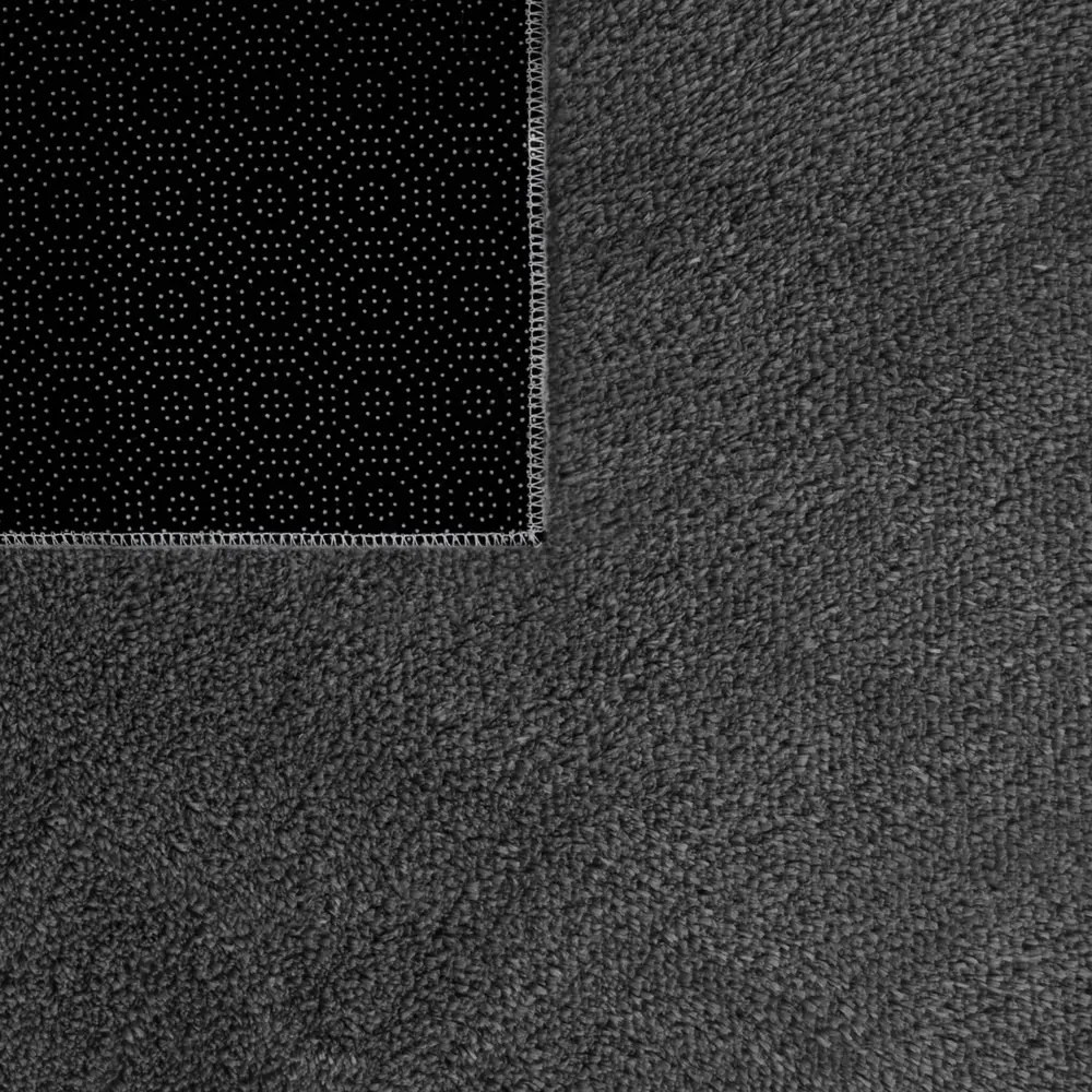 Rund waschbarer Teppich - Malaga Anthrazit Rund waschbarer Teppich - Malaga Anthrazit