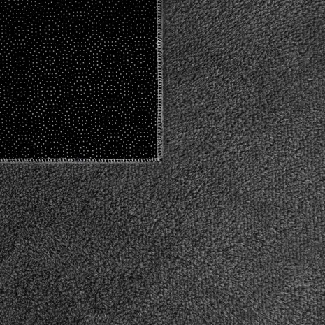 Rund waschbarer Teppich - Malaga Anthrazit Rund waschbarer Teppich - Malaga Anthrazit