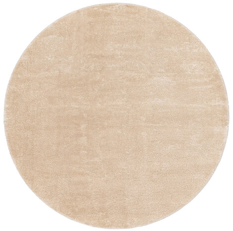Rund abwaschbarer Teppich - Malaga Beige Rund abwaschbarer Teppich - Malaga Beige
