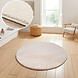 Rund waschbarer Teppich - Malaga Creme Rund waschbarer Teppich - Malaga Creme