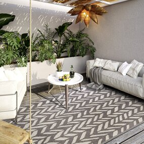 Villeroy & Boch Teppich für In & Outdoor - Georgette Natural - Braun / Beige Villeroy & Boch Teppich für In & Outdoor - Georgette Natural - Braun / Beige