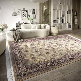 Villeroy & Boch Klassischer Kurzflor - Alfrot -rot / Beige Villeroy & Boch Klassischer Kurzflor - Alfrot -rot / Beige