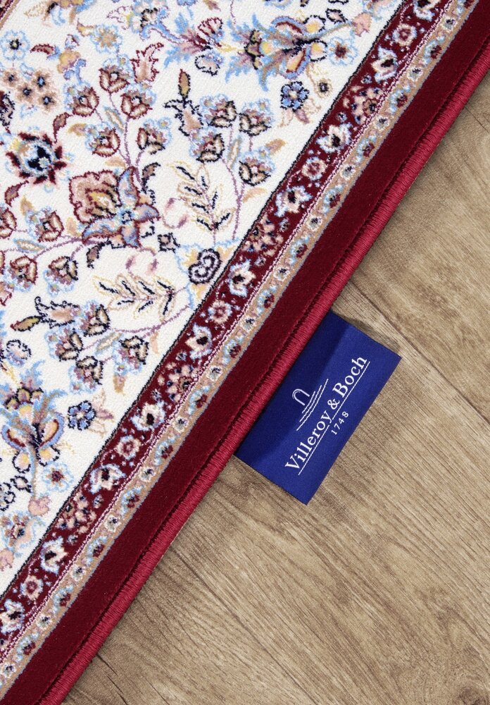 Villeroy & Boch Klassischer Kurzflor - Etienne - Rot / Creme Villeroy & Boch Klassischer Kurzflor - Etienne - Rot / Creme