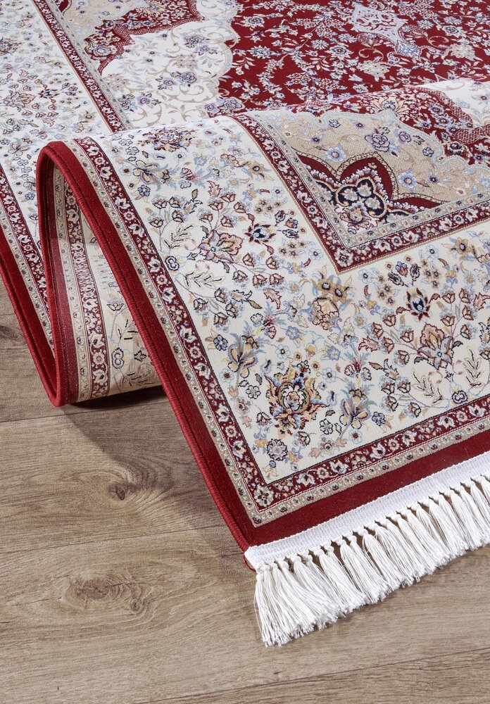 Villeroy & Boch Klassischer Kurzflor - Etienne - Rot / Creme Villeroy & Boch Klassischer Kurzflor - Etienne - Rot / Creme