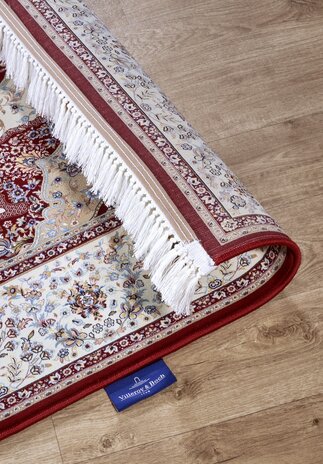 Villeroy & Boch Klassischer Kurzflor - Etienne - Rot / Creme Villeroy & Boch Klassischer Kurzflor - Etienne - Rot / Creme