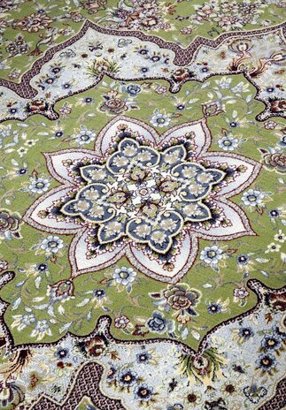 Villeroy & Boch Klassischer Kurzflor - Etienne - Grün / Creme Villeroy & Boch Klassischer Kurzflor - Etienne - Grün / Creme