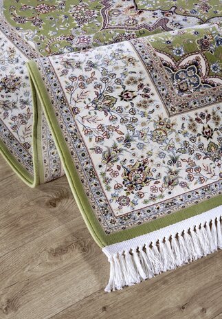 Villeroy & Boch Klassischer Kurzflor - Etienne - Grün / Creme Villeroy & Boch Klassischer Kurzflor - Etienne - Grün / Creme