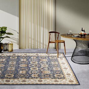 Villeroy & Boch Teppich In & Outdoor - Vintage Nicolas - Blau / Creme Villeroy & Boch Teppich In & Outdoor - Vintage Nicolas - Blau / Creme