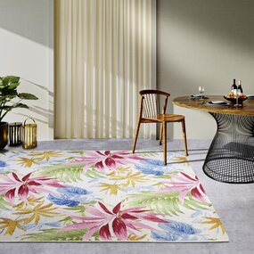 Villeroy & Boch Teppich für In & Outdoor - Floral - Victor - Creme / Multi Villeroy & Boch Teppich für In & Outdoor - Floral - Victor - Creme / Multi