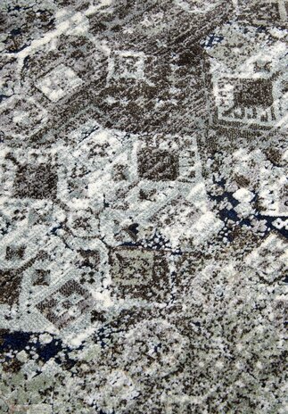 Villeroy & Boch Kurzflorer Vintage -Teppich - Agnes - Grün / Multi Villeroy & Boch Kurzflorer Vintage -Teppich - Agnes - Grün / Multi