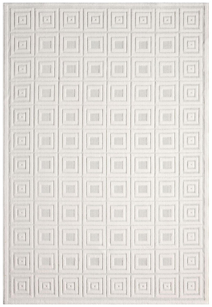 Modern Teppich - Medea Cubes Weiß Modern Teppich - Medea Cubes Weiß