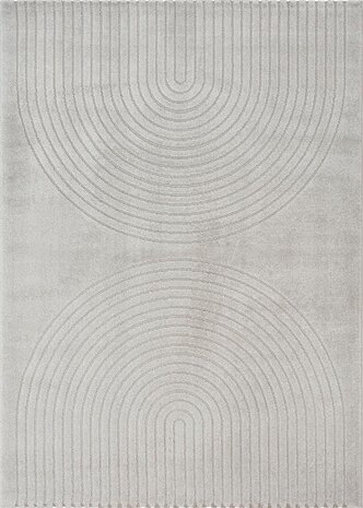 Kurzflor Theora - Japandi  - Grau