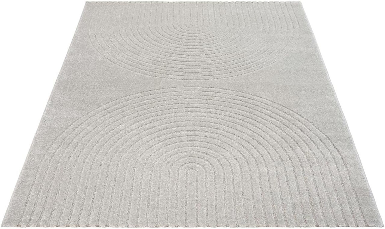 Kurzflor Theora - Japandi  - Grau