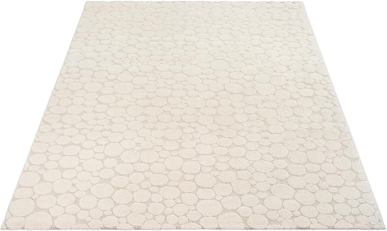 Kurzflor Theora - Japandi  - Creme Kurzflor Theora - Japandi  - Creme