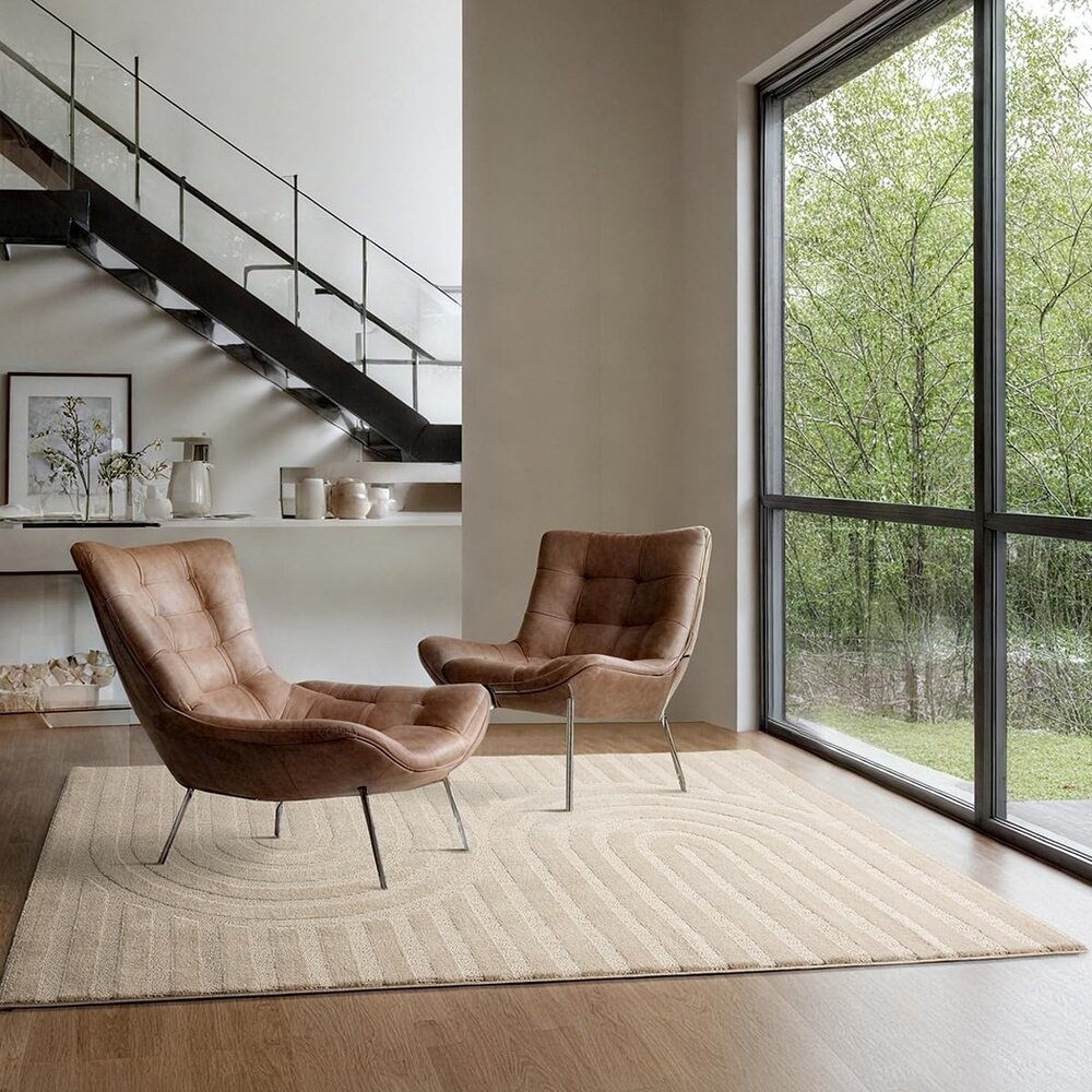 Kurzflor Ophis - Japandi  - Beige Kurzflor Ophis - Japandi  - Beige